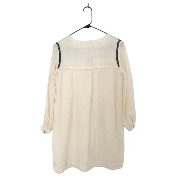 Soeur Embroidered Ecru Gauze Cotton Dress Size XS/XXS - Picture 2 of 6